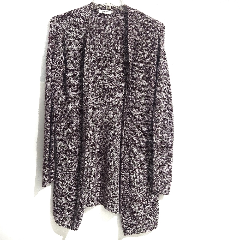Garage Charcoal Knitted Open Cardigan Sweater Size  XS